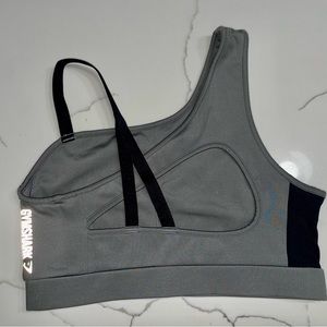 Gymshark Intimates & Sleepwear | Gymshark One Shoulder Sports Bra| Color: Gray